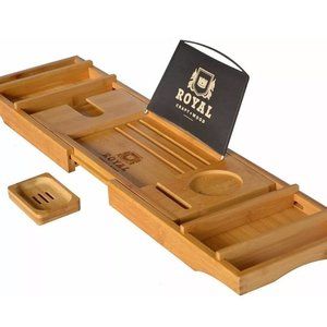 Expandable Natural Bathtub Caddy BRAND NEW